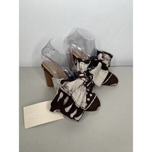 SHEKUDO Print Bow Mule Heel Women’s Size 36/5.5